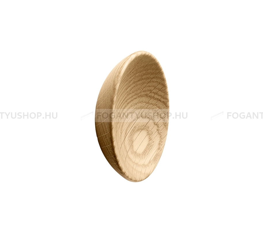 FURNIPART Bútorfogantyú - BOWL Tölgyfa - 1 furatos - Tölgyfa hrast - Gumi - Fa bútorfogantyú