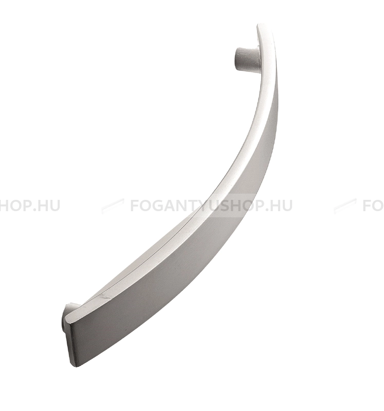 FURNIPART Bútor fogantyú - BRIDGE 128 - furattáv 128 mm - Ezüst inox (szálcsiszolt) SNiL - Zamak fém ötvözet - Egy méretben gyártott fém bútorfogantyú