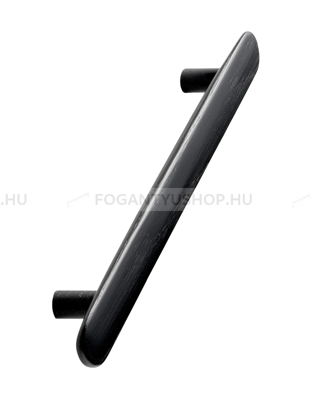 FURNIPART Bútorfogantyú - BRUTUS 160 Feketére pácolt kőrisfa - furattáv 160 mm - Feketére pácolt kőrisfa  - Gumi - Fa bútorfogantyú