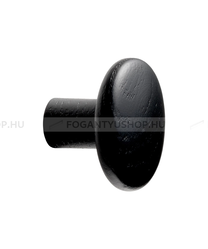 FURNIPART Bútor fogantyú - BRUTUS Feketére pácolt kőrisfa - 1 furatos - Feketére pácolt kőrisfa  - Gumi - Fa bútorfogantyú