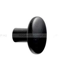 FURNIPART Bútorgomb BRUTUS - 1 furatos - Feketére pácolt kőrisfa - Fa - Fa bútorfogantyú