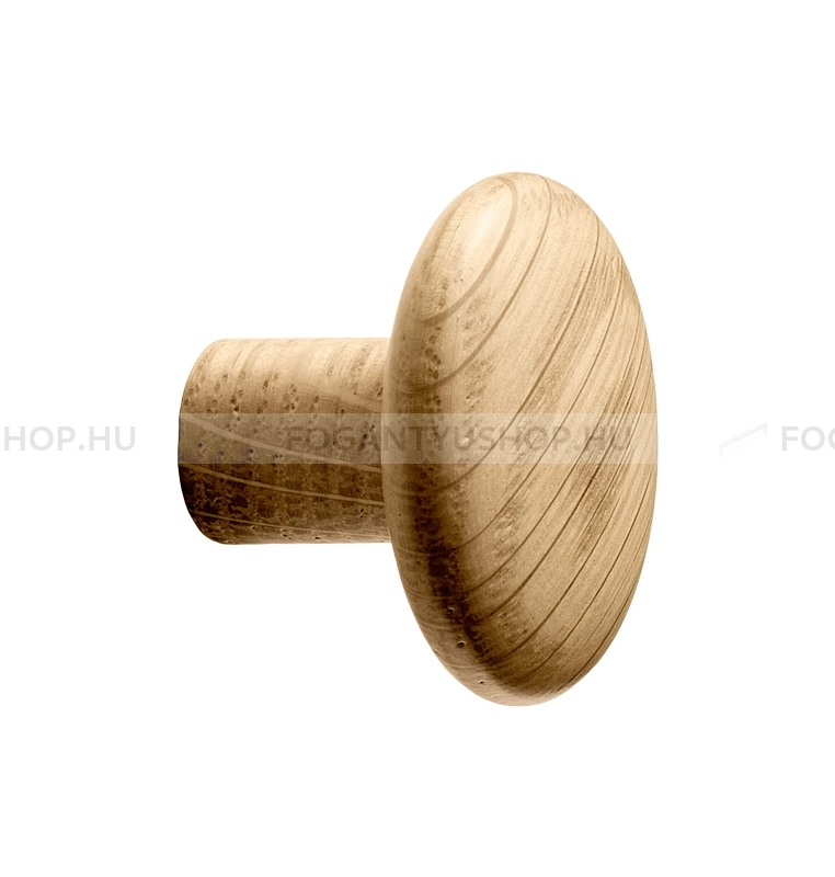 FURNIPART Bútorfogantyú - BRUTUS Tölgyfa - 1 furatos - Tölgyfa hrast - Gumi - Fa bútorfogantyú
