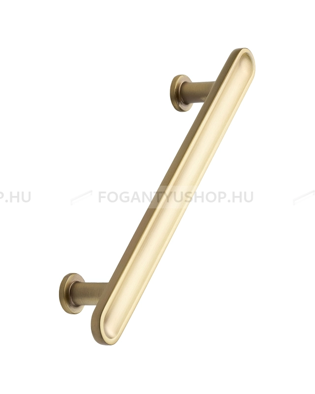 FURNIPART Bútor fogantyú - CHATEAU 128 - furattáv 128 mm - Szálcsiszolt bronz arany SatBronzE - Zamak fém ötvözet - Egy méretben gyártott színes fém bútorfogantyú