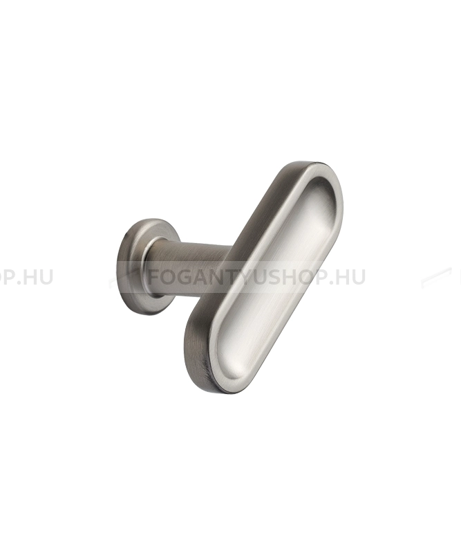 FURNIPART Bútor fogantyú - CHATEAU - 1 furatos - Szálcsiszolt inox  - Zamak fém ötvözet - Egy méretben gyártott színes fém bútorfogantyú