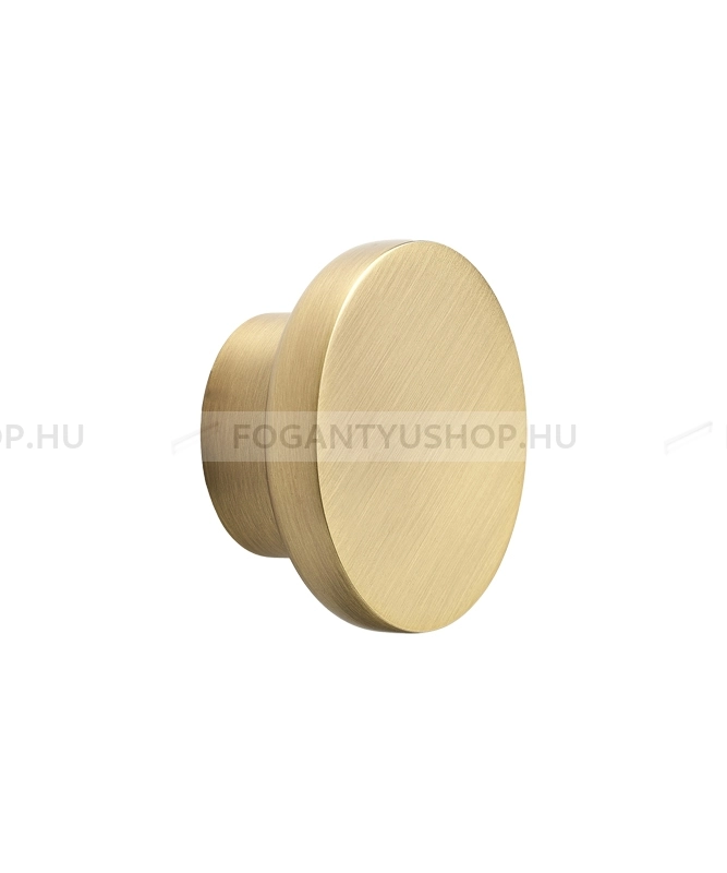 FURNIPART Gomb fogantyú - CIRCLE 35 - 1 furatos - Sötét csiszolt arany 35 - Zamak fém ötvözet - Színes fém gombfogantyú, bútorgomb