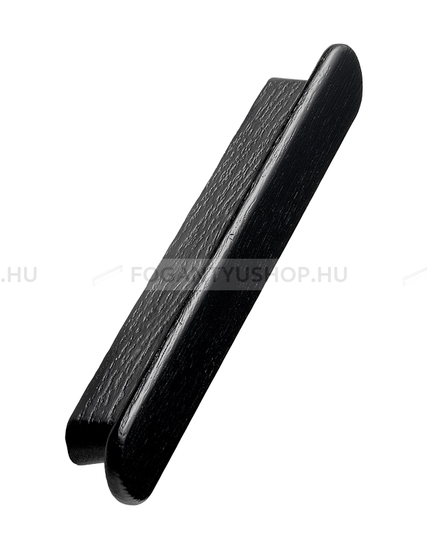 FURNIPART Bútor fogantyú - CLASSIS 160 Feketére pácolt kőrisfa - furattáv 160 mm - Feketére pácolt kőrisfa  - Gumi - Fa bútorfogantyú