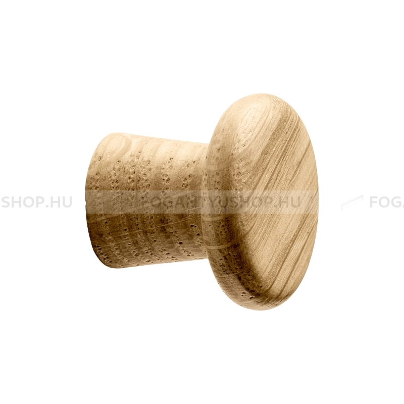 FURNIPART Bútor fogantyú - CLASSIS Tölgyfa - 1 furatos - Tölgyfa hrast - Gumi - Fa bútorfogantyú
