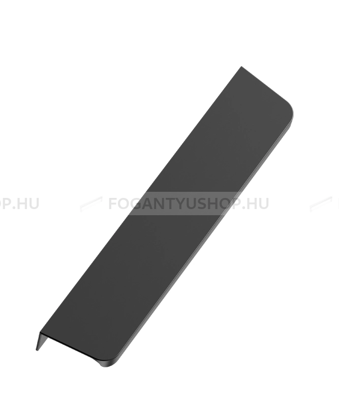FURNIPART Bútorfogantyú - COMET ABS műanyag ABS műanyag - Fekete - Alumínium - Bútorajtó élére ültethető fém fogantyú