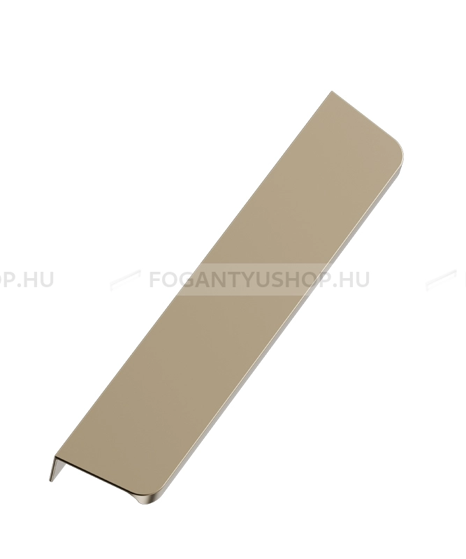 FURNIPART Fogantyú - COMET I. - Szálcsiszolt sárgaréz I.  - ABS műanyag - Bútorajtó élére ültethető fém fogantyú