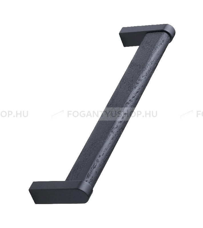 FURNIPART Bútor fogantyú - CROSSING Festett Feketére pácolt tölgyfa Feketére pácolt tölgyfa Feketére pácolt tölgyfa Feketére pácolt tölgyfa - Festett fekete BlackL, Feketére pácolt tölgyfa  - Zamak fém ötvözet, Fa - Fával kombinált fém bútorfogantyú