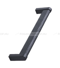FURNIPART Fogantyú CROSSING - Festett fekete - Feketére pácolt tölgyfa - Zamak fém ötvözet - Fa - Fával kombinált fém bútorfogantyú