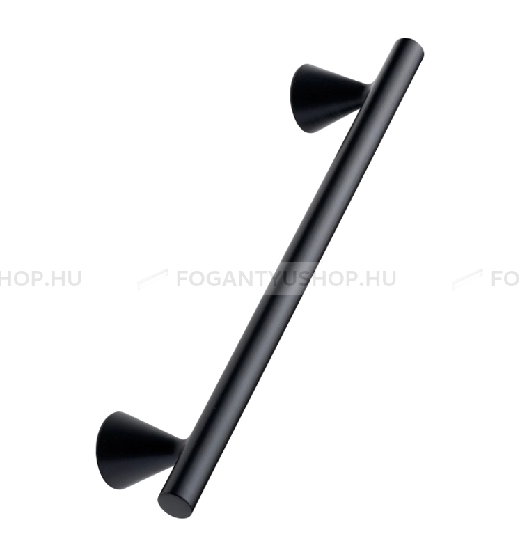 FURNIPART Bútor fogantyú - DELTA 160 Festett - furattáv 160 mm - Festett fekete BlackL - Zamak fém ötvözet - Egy méretben gyártott színes fém bútorfogantyú
