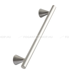 FURNIPART Bútor fogantyú DELTA - 160 mm - Szálcsiszolt inox - Zamak fém ötvözet - Egy méretben gyártott színes fém bútorfogantyú