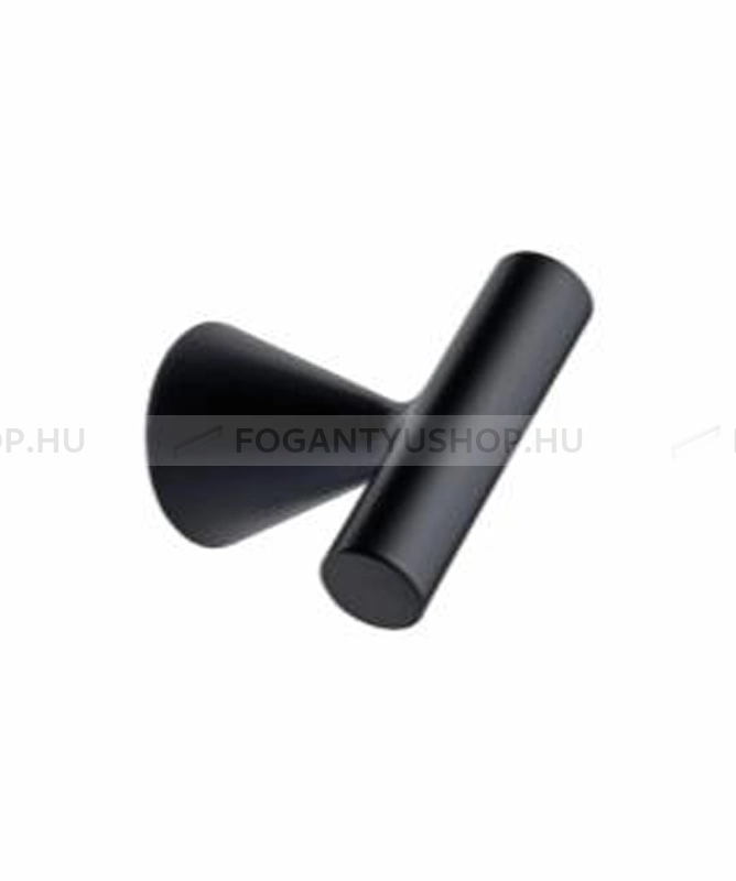 FURNIPART Gomb fogantyú - GombGomb DELTA Festett Festett BlackL Festett BlackL Festett BlackL - 1 furatos - Festett fekete BlackL - Zamak fém ötvözet - Színes fém gombfogantyú, bútorgomb
