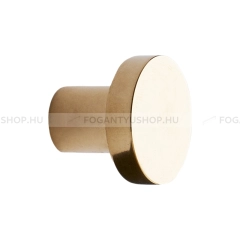 FURNIPART GombGomb fogantyú DOT  - 1 furatos - Fényes arany - Zamak fém ötvözet