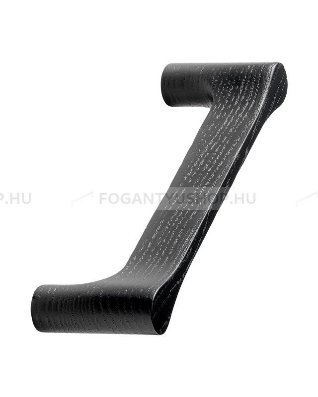 FURNIPART Bútor fogantyú - DROPS - Feketére pácolt kőrisfa  - Fa - Fa bútorfogantyú