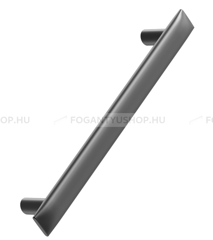 FURNIPART Bútor fogantyú - FLOW - Grafit szürke  - Zamak fém ötvözet - Több méretben gyártott színes fém bútorfogantyú