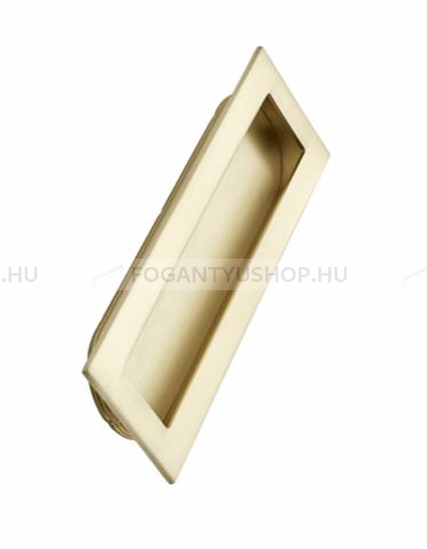 FURNIPART Bútorfogantyú - INN 160 - furattáv 160 mm - Szálcsiszolt arany  - Zamak fém ötvözet - Bútorajtó élébe marható, süllyeszthető fém fogantyú