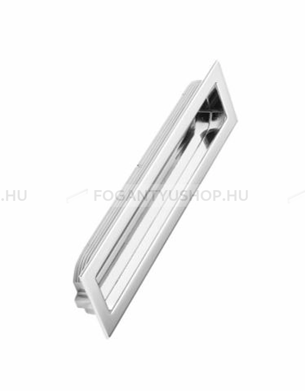 FURNIPART Bútorfogantyú - INN 160 - furattáv 160 mm - Fényes króm Cr - Zamak fém ötvözet - Bútorajtó élébe marható, süllyeszthető fém fogantyú
