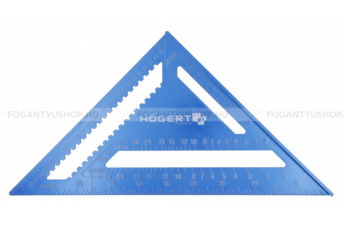HÖGERT HT4M214 Derékszög mérő háromszög 30 cm ötvözet - Mérőeszközök, mérőszalag, tolómérő, derékszög