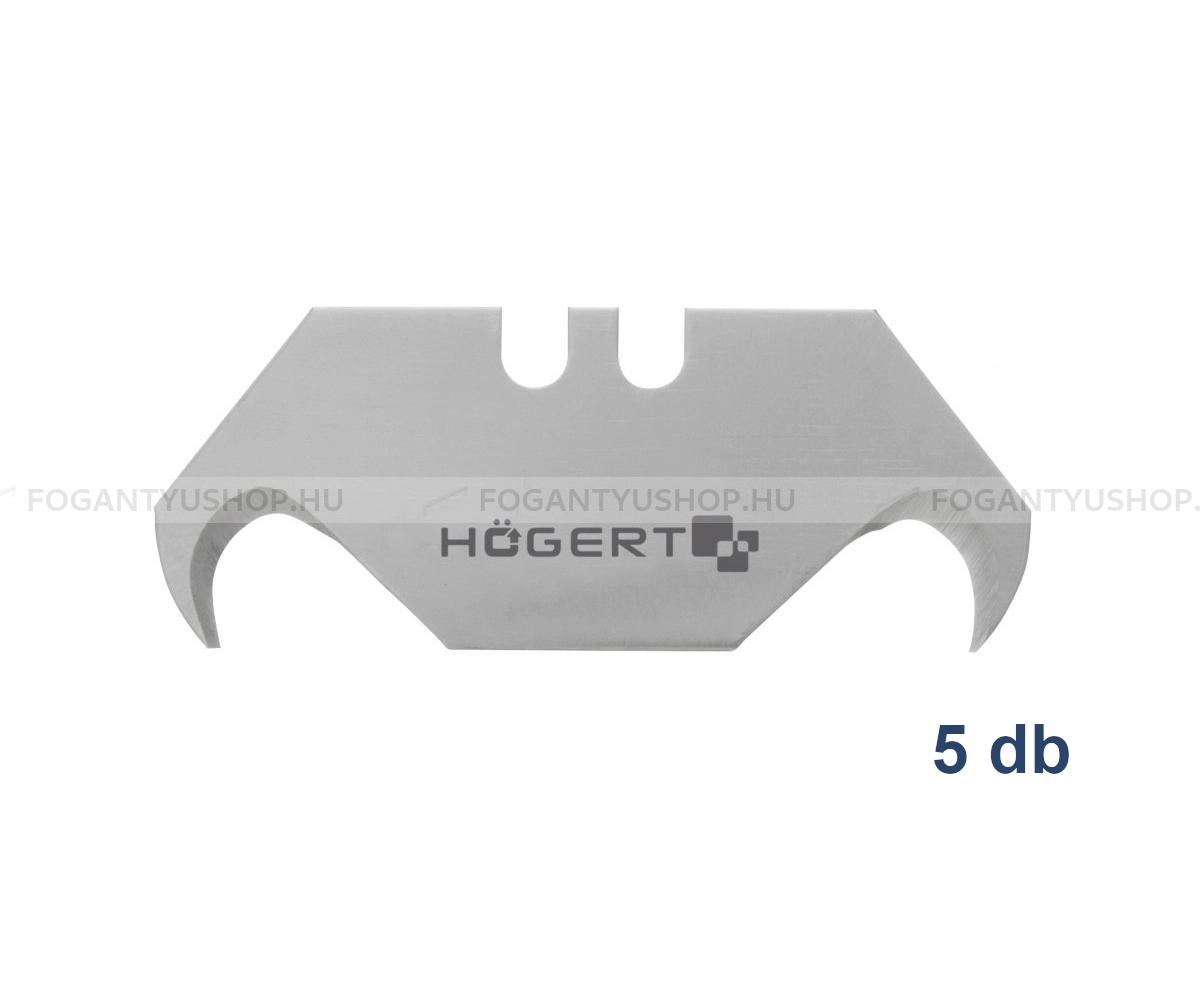 HÖGERT HT4C668 Penge-készlet barkács szikéhez kampós trapéz forma 5 db Visszahúzható 19 - Szikék, tapétavágók, kések, sniccerek