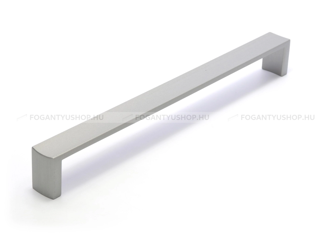RUJZ DESIGN Bútorfogantyú - 569.28 - Ezüst inox (szálcsiszolt) SNiL - Zamak fém ötvözet - Több méretben gyártott fém bútorfogantyú