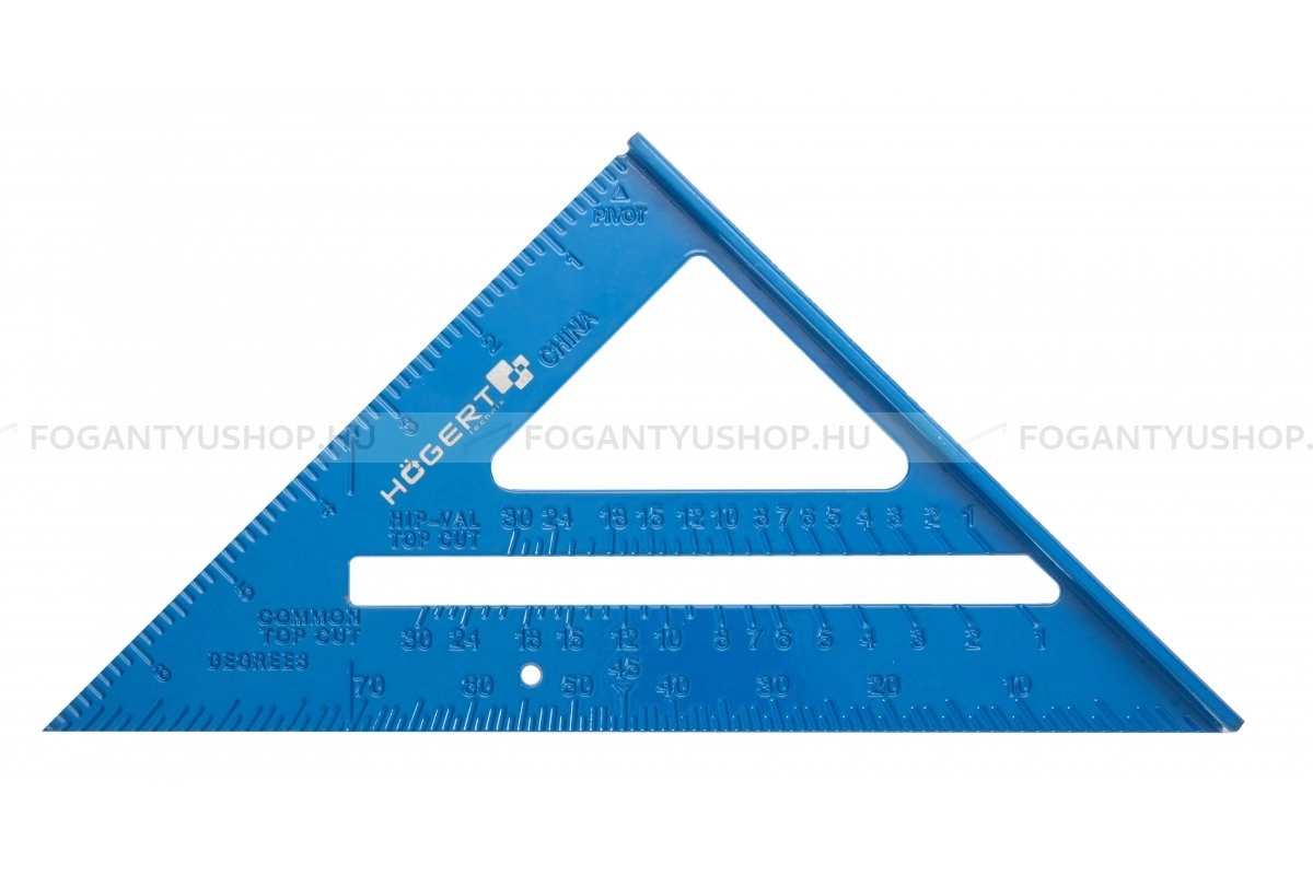 HÖGERT HT4M215 Derékszög mérő háromszög 18 cm - Mérőeszközök, mérőszalag, tolómérő, derékszög