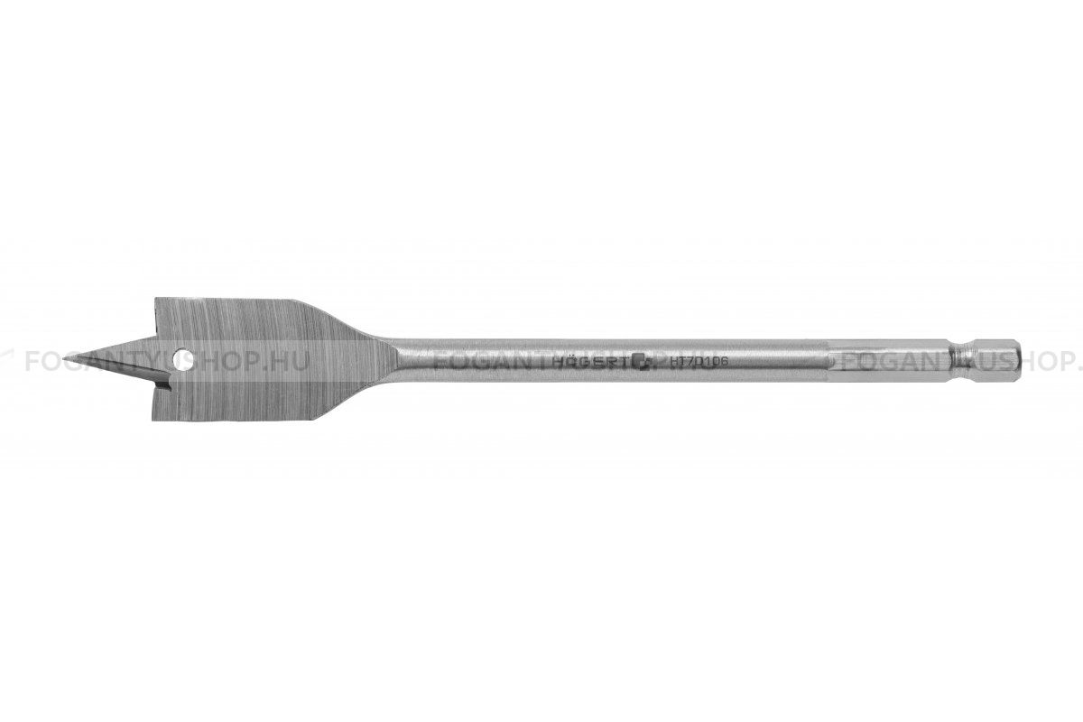 HÖGERT HT7D120 Lapos fúró (lapfúró lapátfúró) 20x152 anyaghoz Hatszögletű szárral CrMo - SDS fúró és véső szárak, fa-fém fúrószárak