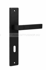 BUSSARE STRICTO - beltéri matt fekete kilincs - hosszúcímes (BB, PZ, WC) 90 mm-es zárlyuk távolság