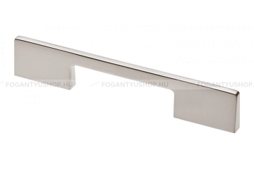 GTV Bútor fogantyú - 96 mm - UZ-TH096128-06 - Ezüst inox (szálcsiszolt) - Zamak fém ötvözet