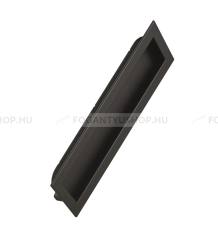 FURNIPART Fogantyú INN 50 x 202 - Festett fekete - Zamak fém ötvözet - Bútorajtó felületébe marható, süllyeszthető fém fogantyú