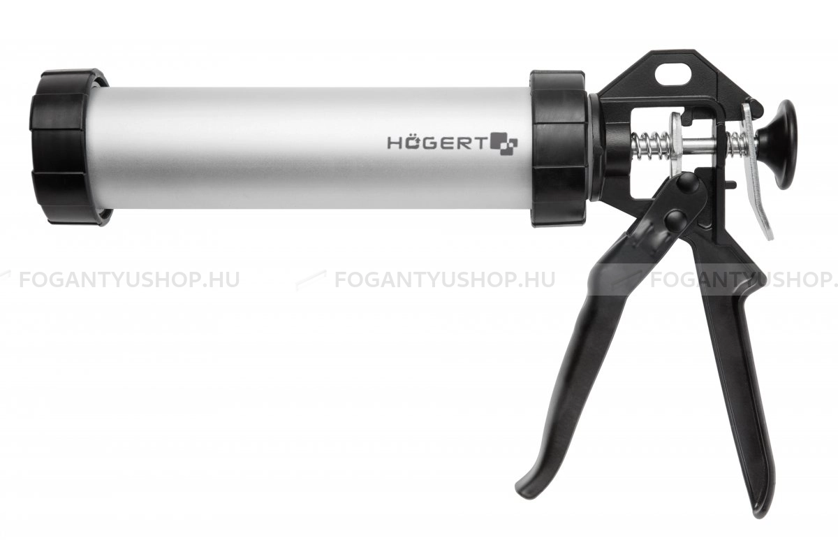 HÖGERT HT4R405 Kinyomópisztoly (szilikon pisztoly) tömítőanyagokhoz ragasztóhoz 300 ml-es tubusokhoz - Ragasztó pisztoly, kinyomó pisztoly, purhab pisztoly