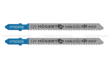 HÖGERT HT6D656-2 Szúrófűrészlap, dekopír fűrészlap munkalapokhoz, 2db-os - 100 mm, 10 TPI - CrV