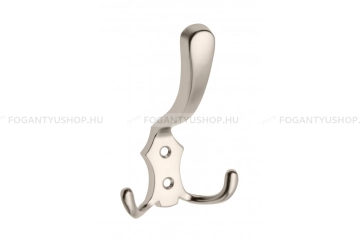 GTV Fogas Fogas dupla akasztós, szemből szerelhető - 20 mm - Matt nikkel - Zamak fém ötvözet - Kombinált, kala - 20 mm -  - Zamak fém ötvözet