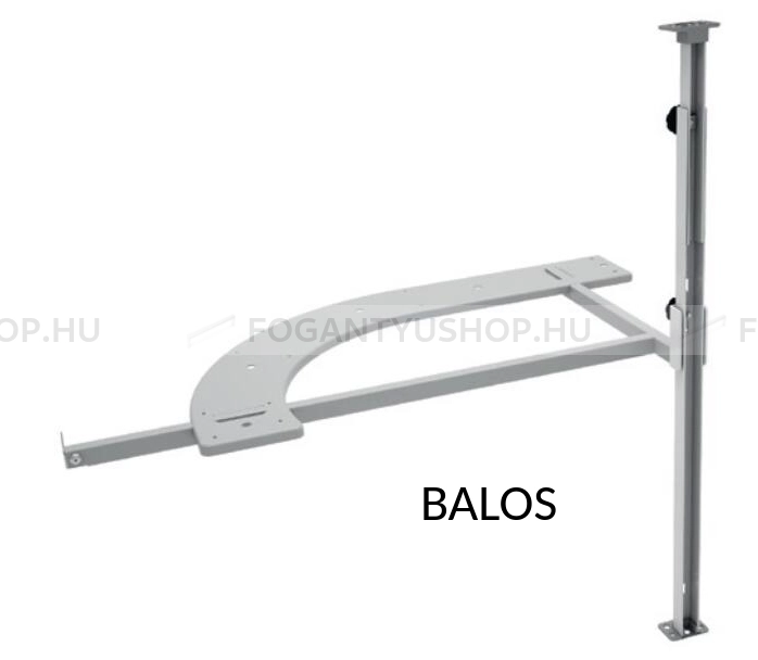 SIGE NUVOLA Vesekosár oszlop beépítő egység (balos) - Konyhai sarokszekrény kosarak, rendezők