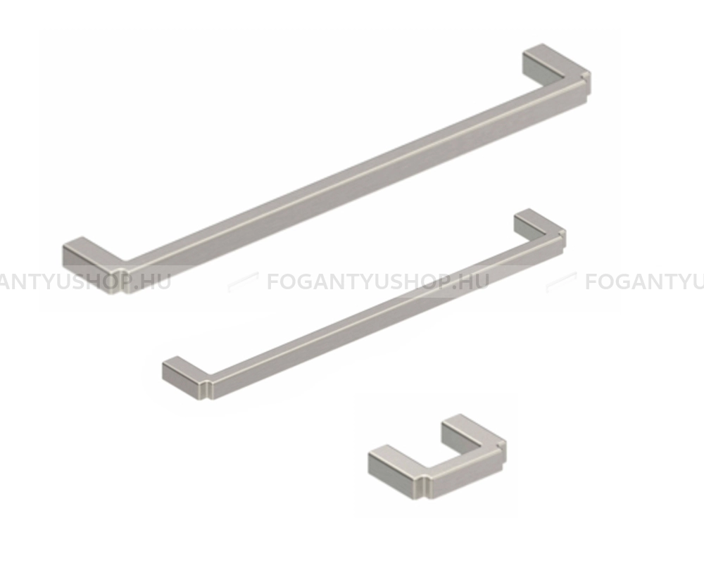 RUJZ DESIGN Bútor fogantyú - 722.09 - Szálcsiszolt nikkel NisatE - Zamak fém ötvözet - Több méretben gyártott fém bútorfogantyú