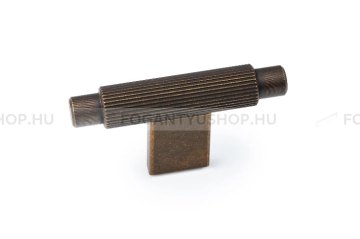 VIEFE Gomb fogantyú Gomb fogantyú ARPA T - 1 furatos - Koptatott antik réz - Alumínium - Színes fém gombfogantyú, bútorg - 1 furatos -  - Alumínium