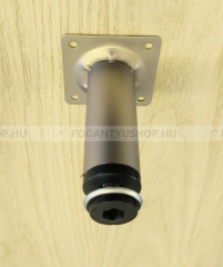 GTV Állítható bútorláb - Henger formájú, matt nikkel színű, 10 x 3 cm - 0 